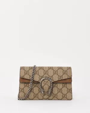 Gucci Beige Canvas GG Supreme Super Mini Dionysus Bag
