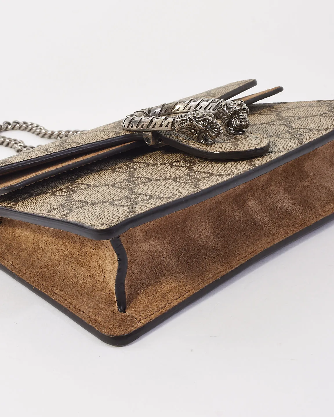 Gucci Beige Canvas GG Supreme Super Mini Dionysus Bag