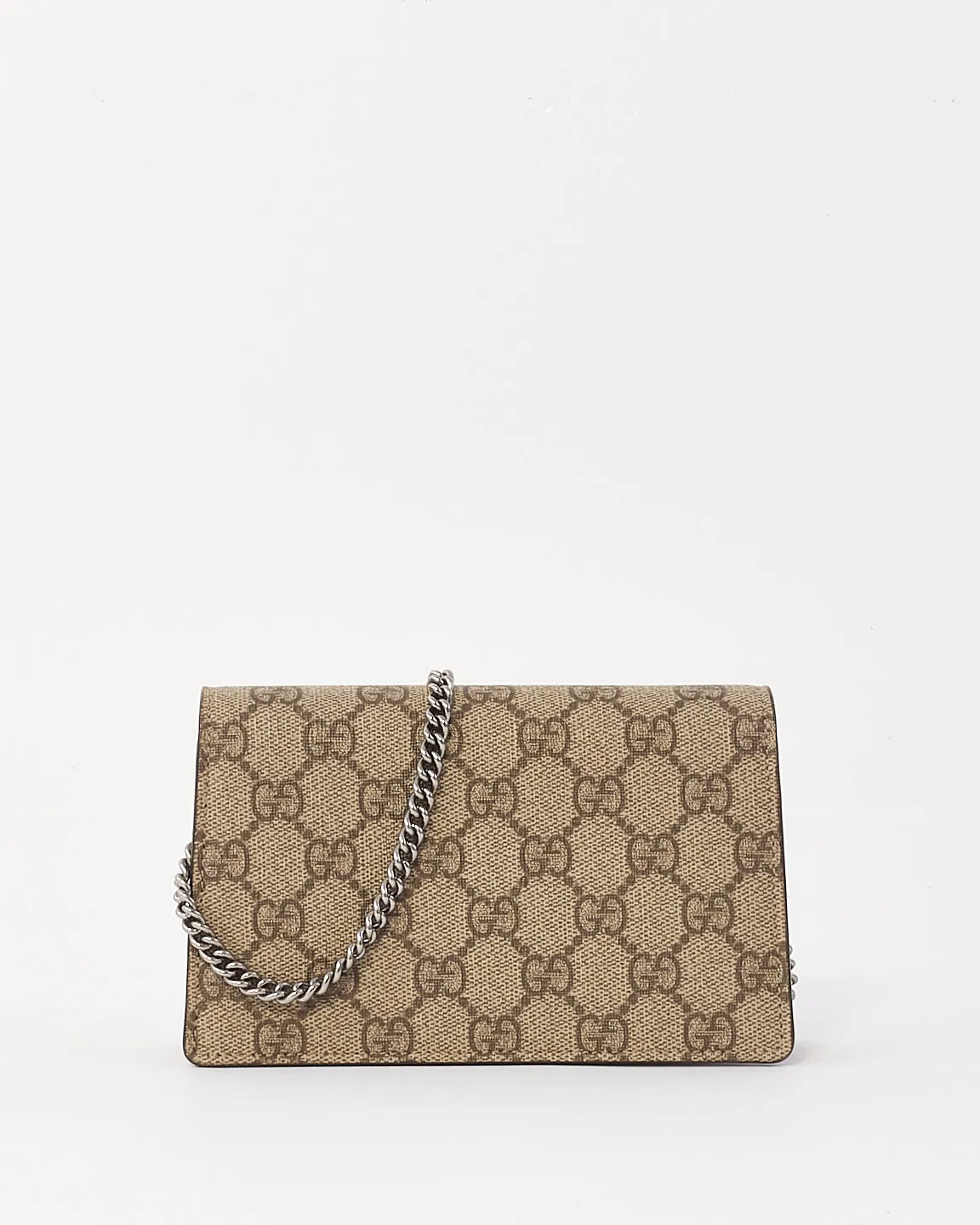 Gucci Beige Canvas GG Supreme Super Mini Dionysus Bag