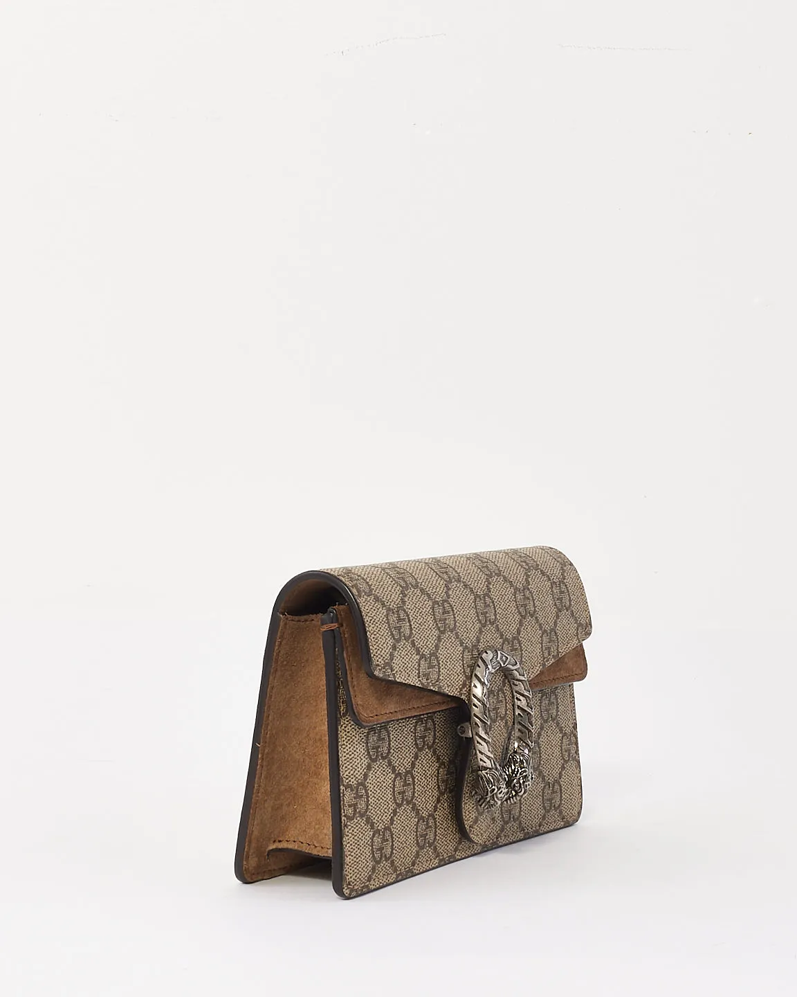 Gucci Beige Canvas GG Supreme Super Mini Dionysus Bag