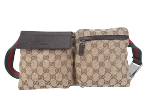 GUCCI GG CANVAS WAIST POUCH NO DUST COVER