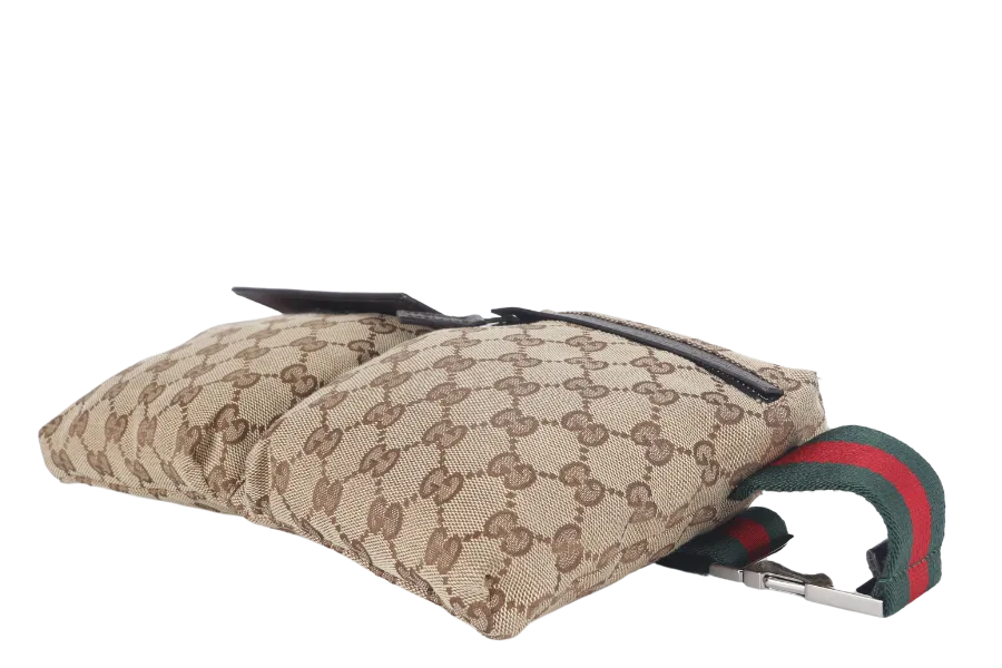 GUCCI GG CANVAS WAIST POUCH NO DUST COVER