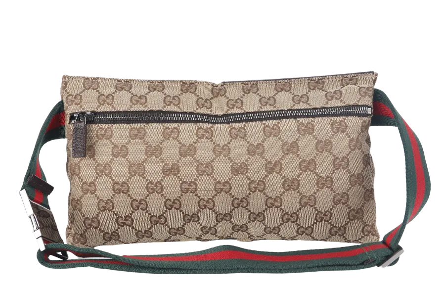 GUCCI GG CANVAS WAIST POUCH NO DUST COVER
