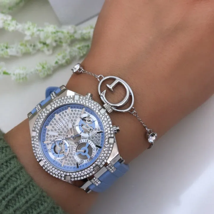 Guess Heiress Silver Watch