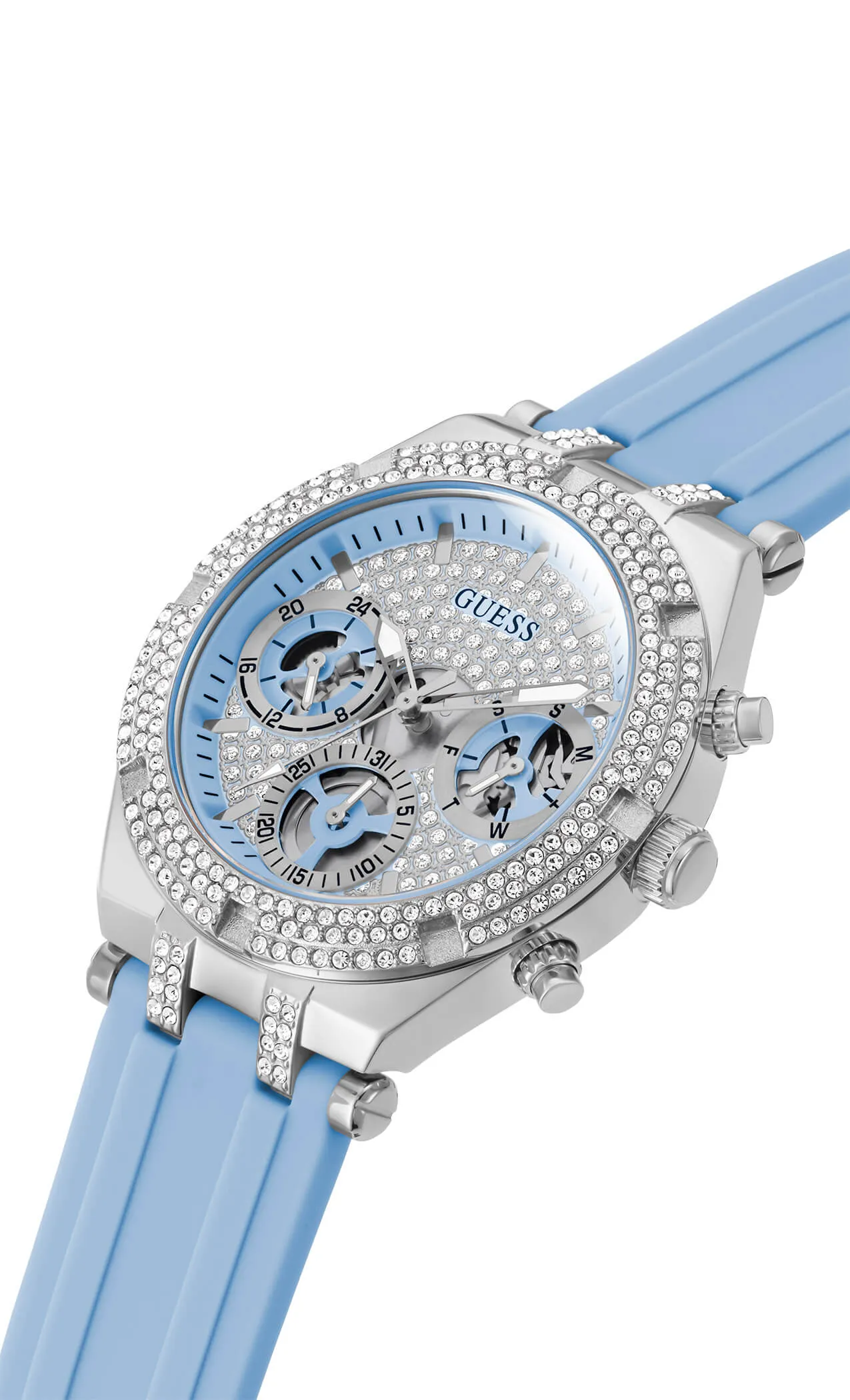 Guess Heiress Silver Watch