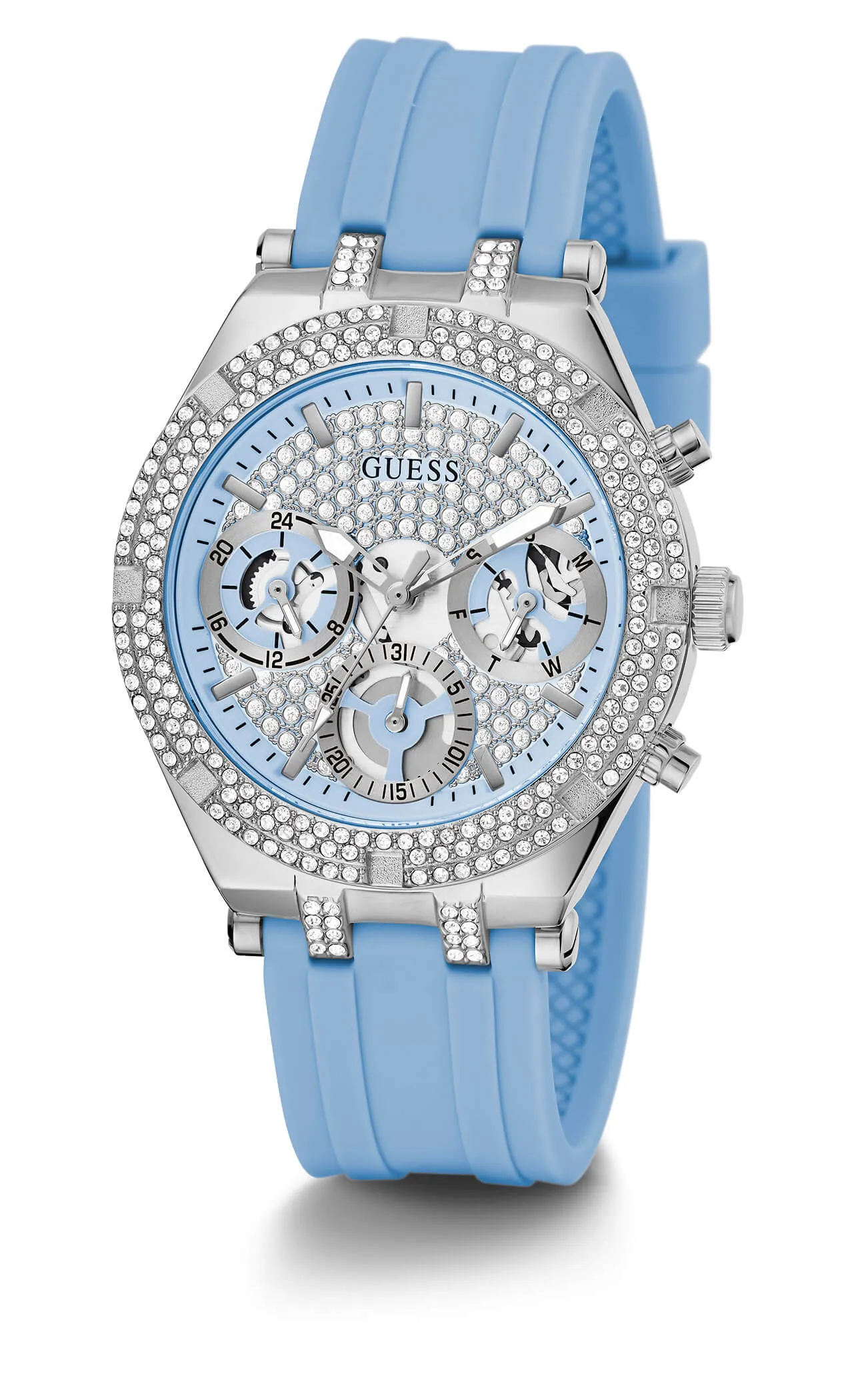 Guess Heiress Silver Watch
