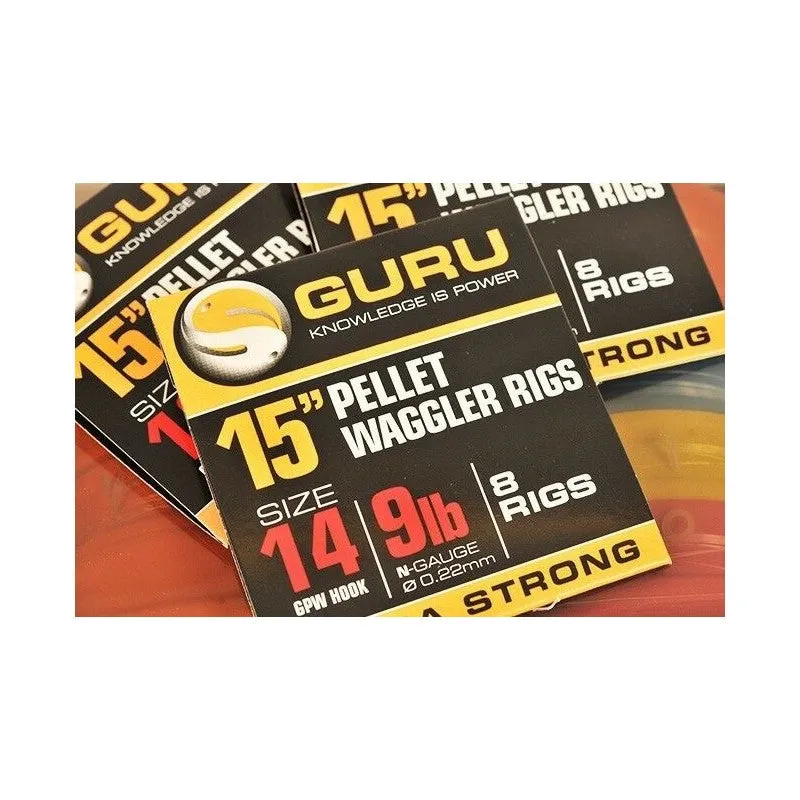 Guru 15" Pellet Waggler Rig With Bands GPW