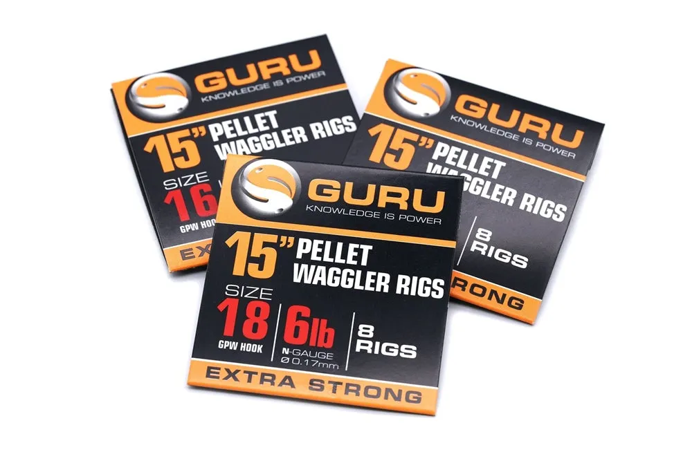 Guru 15" Pellet Waggler Rig With Bands GPW
