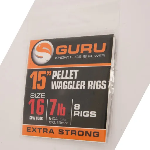 Guru 15" Pellet Waggler Rig With Bands GPW