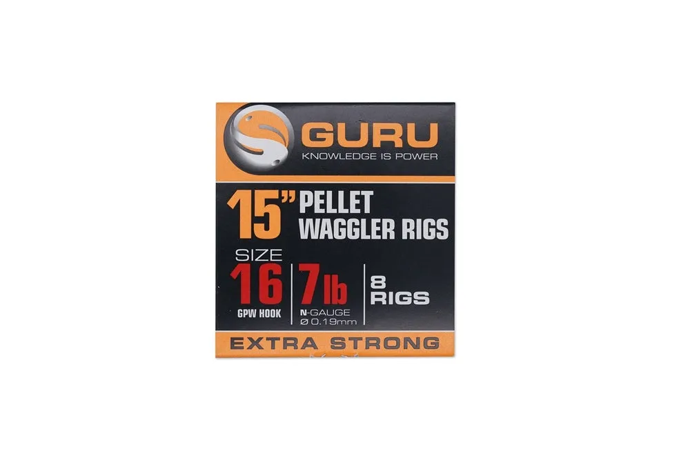 Guru 15" Pellet Waggler Rig With Bands GPW