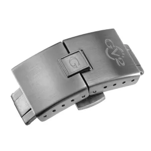 GV2 18mm Brushed Stainless Steel Deployment Clasp