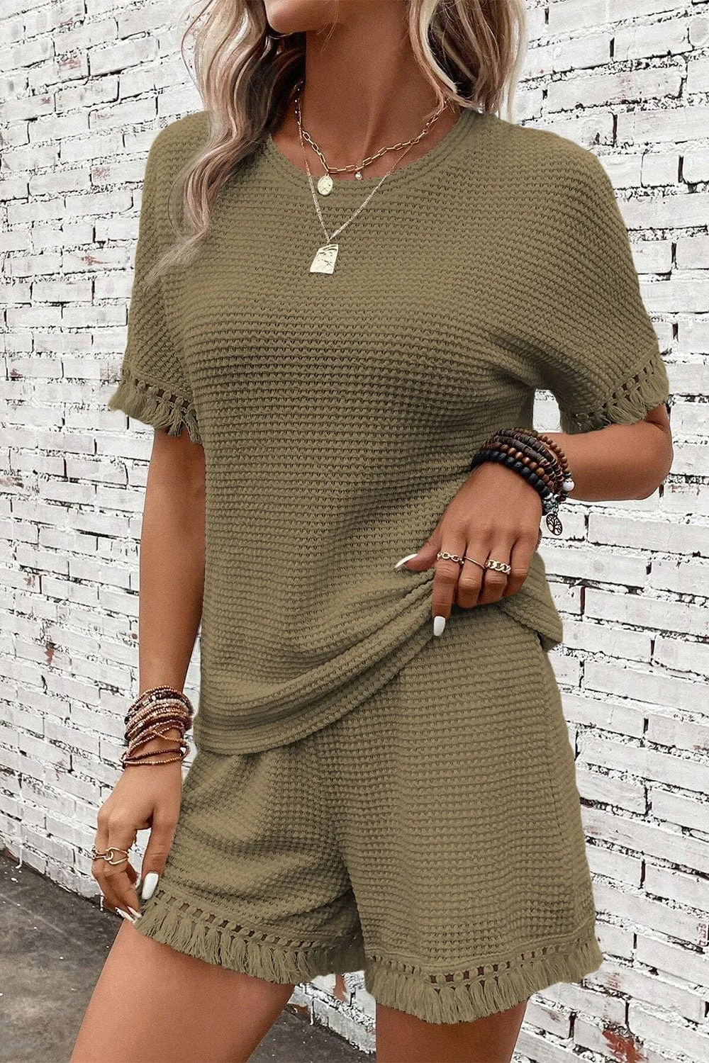 GYPSY - Tassel Top and Shorts Set