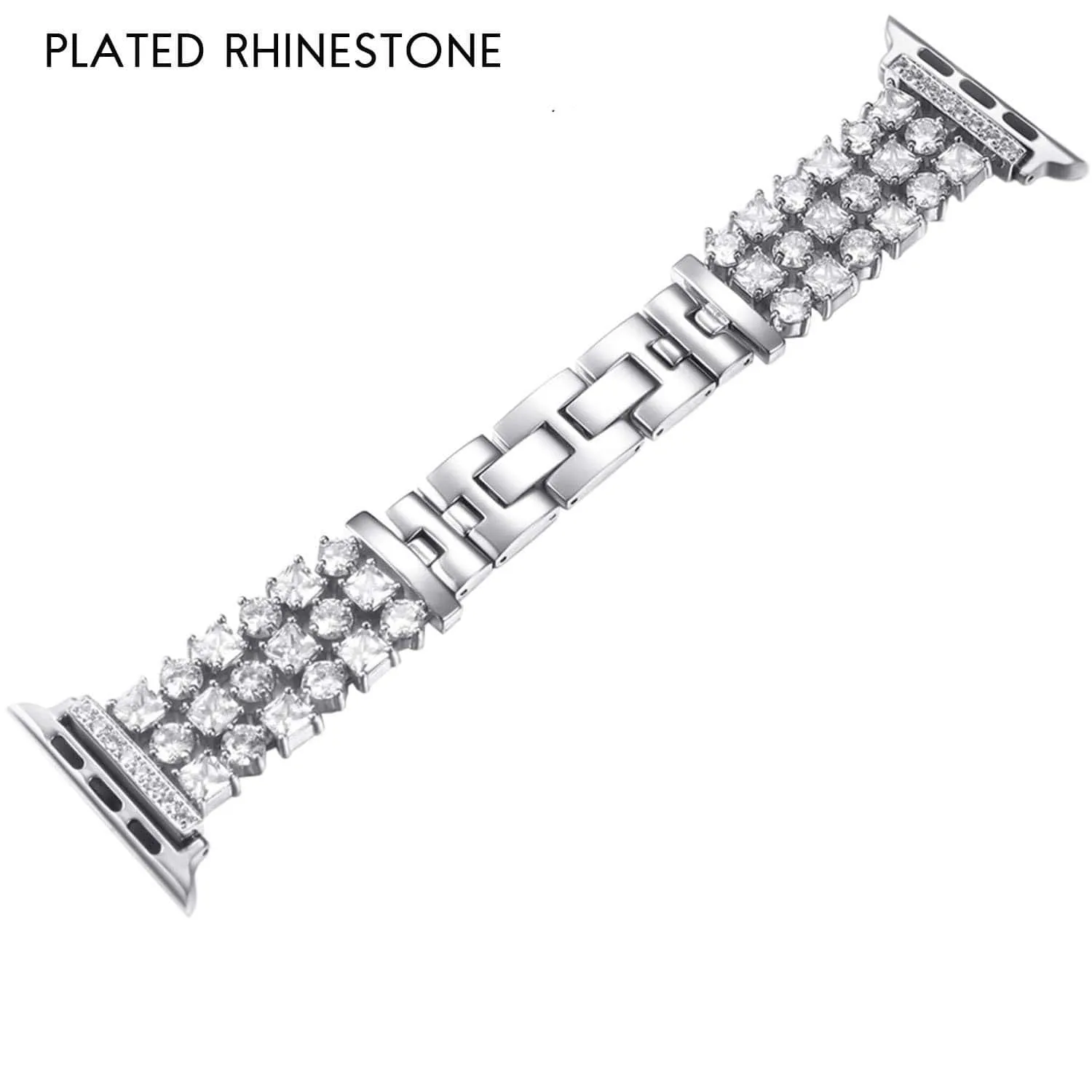 Handmade Luxury Rhinestone Plated Band Compatible With Apple Watch