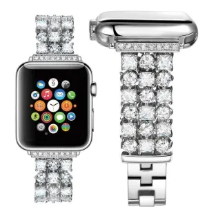 Handmade Luxury Rhinestone Plated Band Compatible With Apple Watch