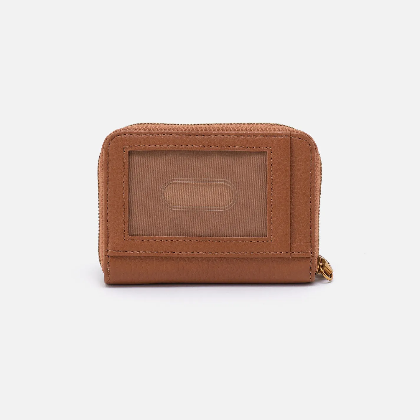 Hart Card Case In Pebbled Leather - Warm Honey