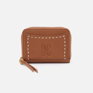 Hart Card Case In Pebbled Leather - Warm Honey
