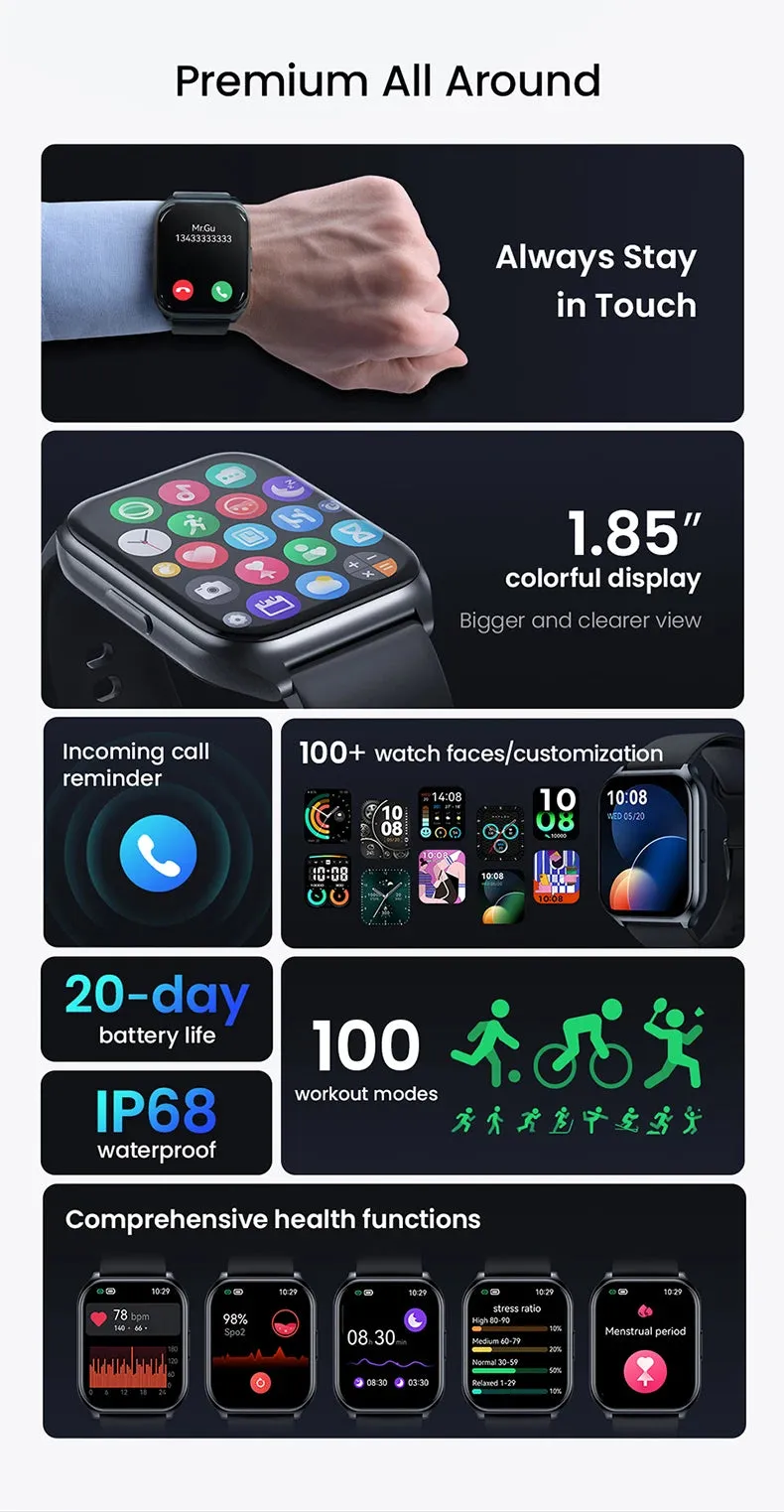 HAYLOU Watch 2 Pro 1.85" Large Display Smart Watch