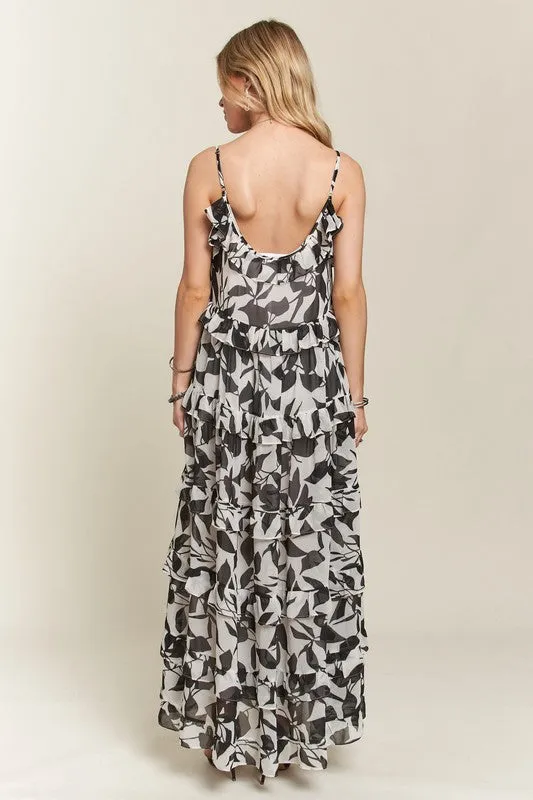 Hazel Blues® |  ADORA Ruffled Tiered Scoop Neck Cami Dress