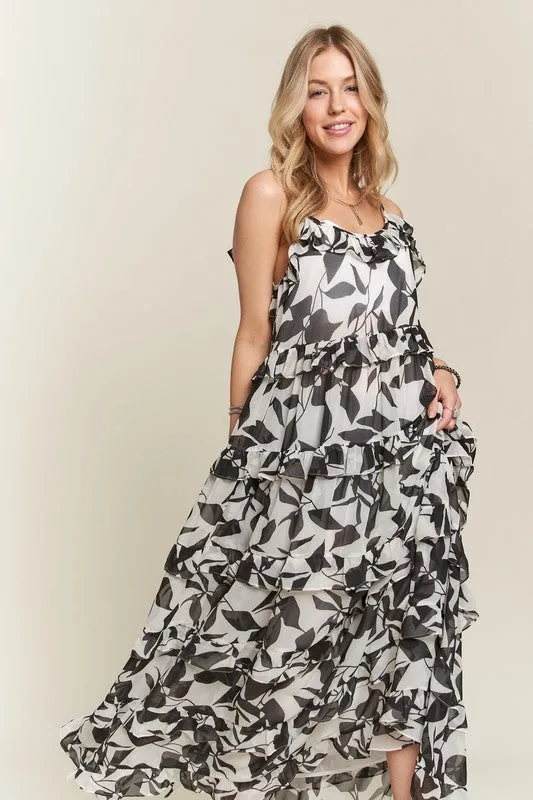 Hazel Blues® |  ADORA Ruffled Tiered Scoop Neck Cami Dress