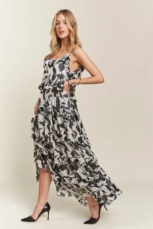 Hazel Blues® |  ADORA Ruffled Tiered Scoop Neck Cami Dress