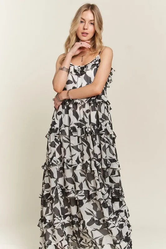 Hazel Blues® |  ADORA Ruffled Tiered Scoop Neck Cami Dress