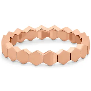 Hearts On Fire Hex Metal Eternity Band
