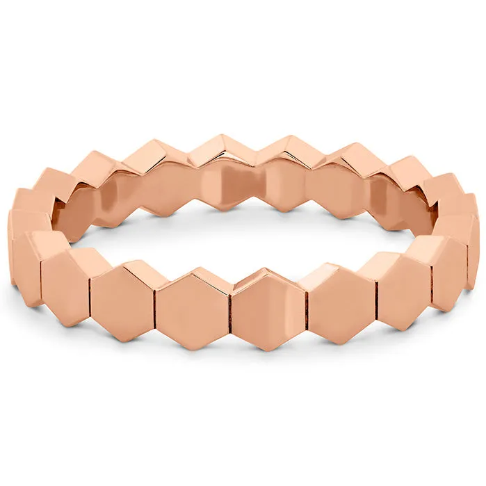 Hearts On Fire Hex Metal Eternity Band