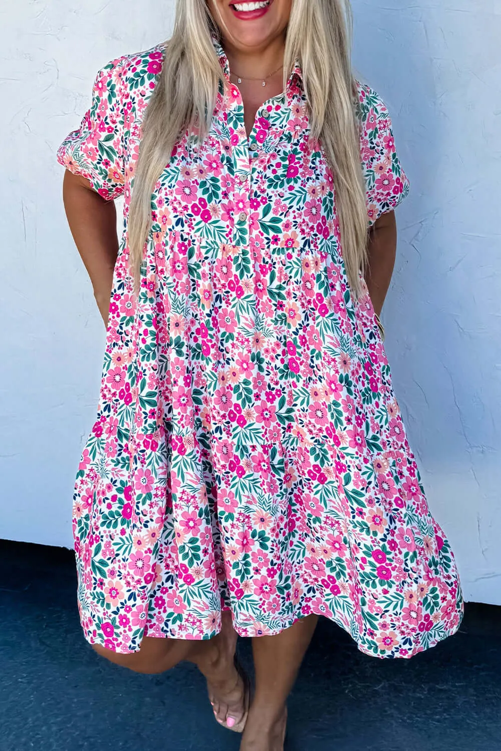 HEIRLOOM BLOOMS DRESS (PLUS)