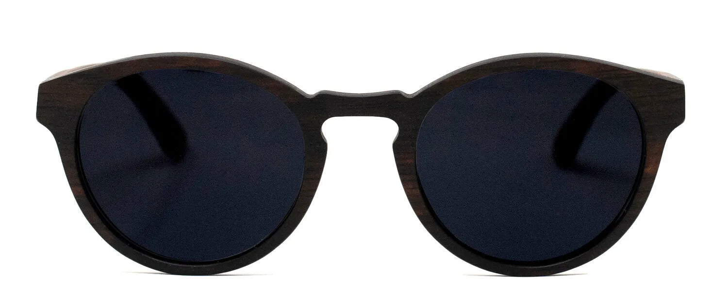Helena / T800 Hybrid Series Sunglasses / Carbon Fiber Core with Ebony Wood Exterior & Kosso Wood Interior