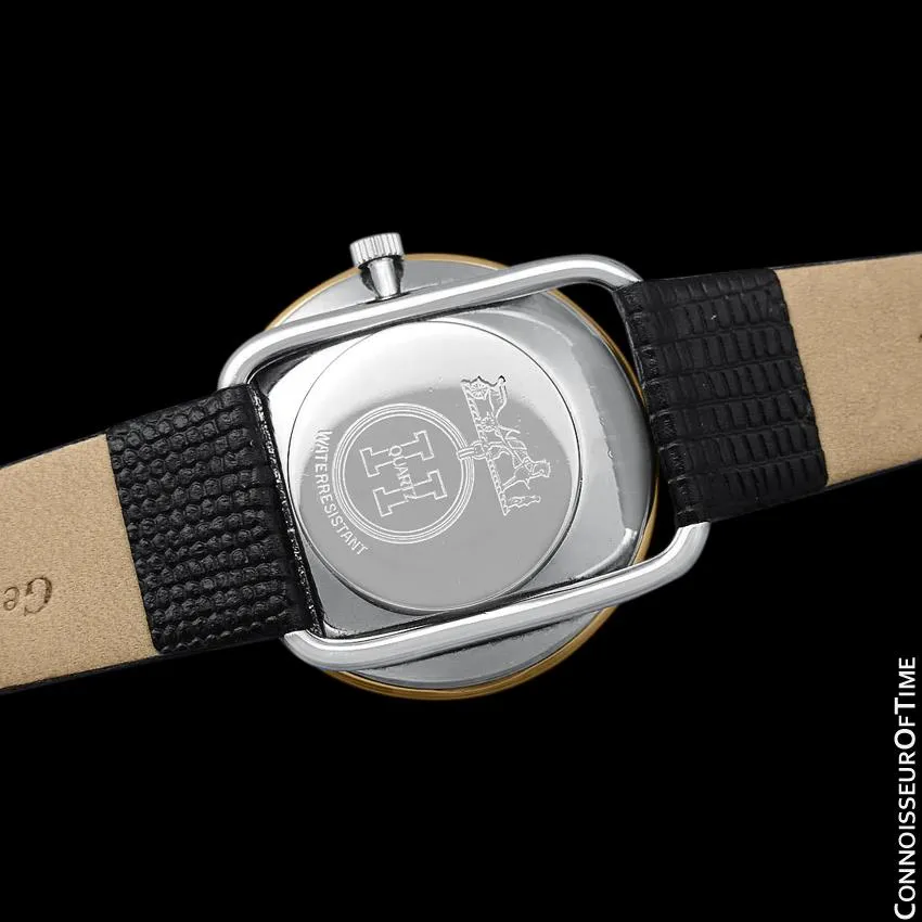 Hermes Midsize Arceau Mens Midsize Unisex Watch - 18K Gold Plated & Stainless Steel