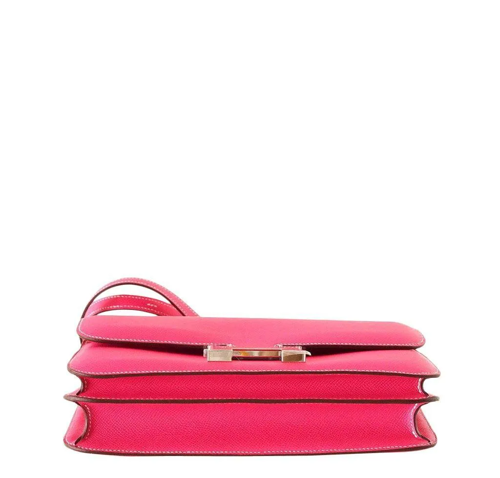 Hermès Constance Elan Rose Tyrien Bag