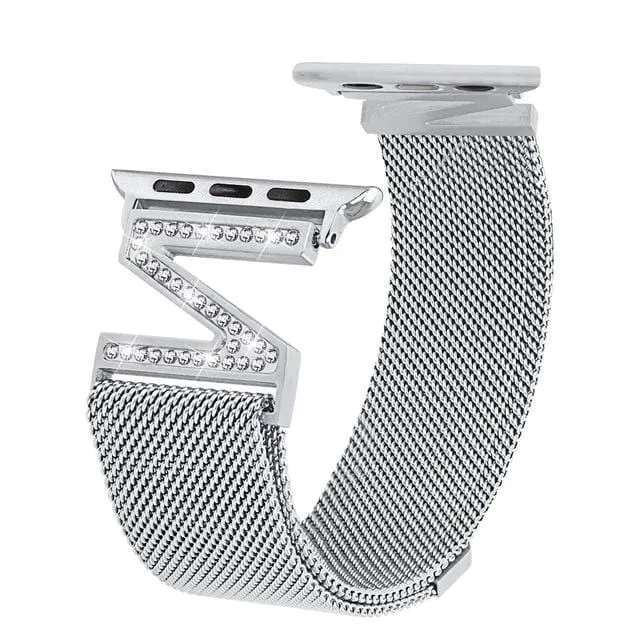 High End Milanese Mesh Loop Band Compatible With Apple Watch