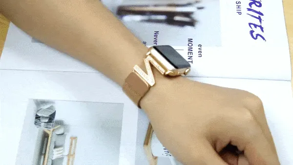 High End Milanese Mesh Loop Band Compatible With Apple Watch