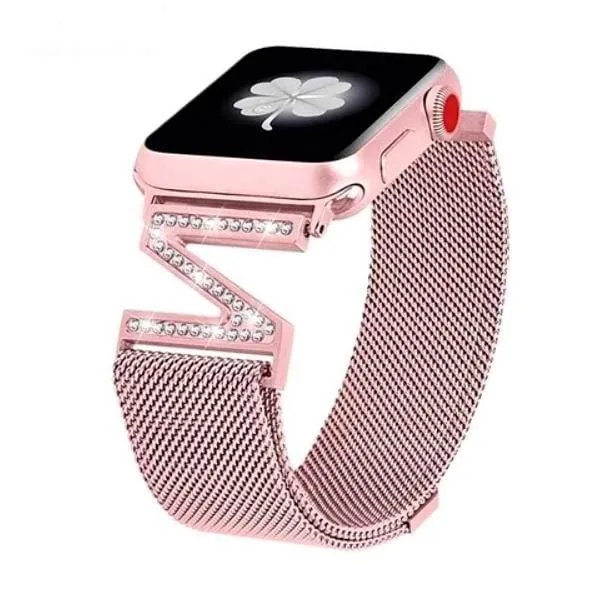 High End Milanese Mesh Loop Band Compatible With Apple Watch