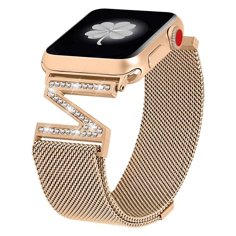 High End Milanese Mesh Loop Band Compatible With Apple Watch