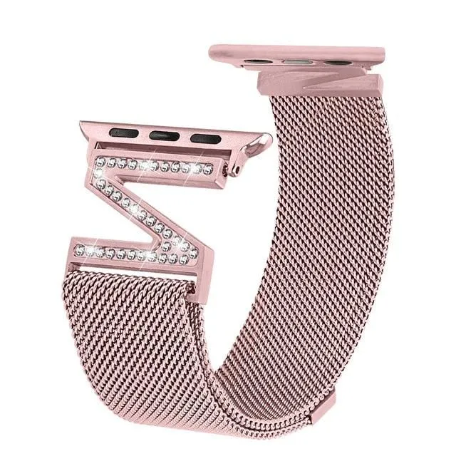 High End Milanese Mesh Loop Band Compatible With Apple Watch