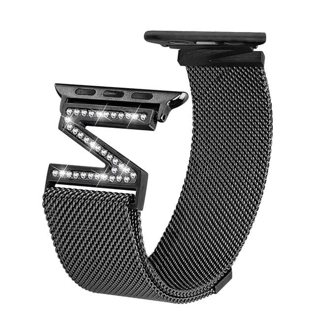High End Milanese Mesh Loop Band Compatible With Apple Watch