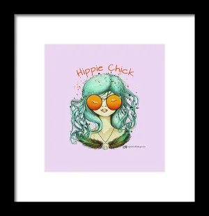 Hippie Chick - Framed Print