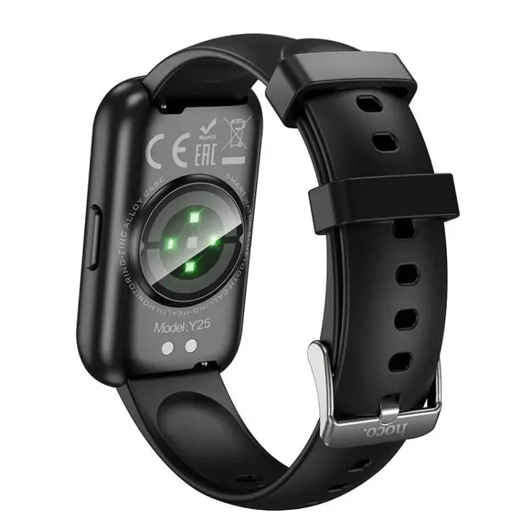 hoco Y25 1.47 inch Screen IP68 Waterproof Smart Sports Watch(Black)