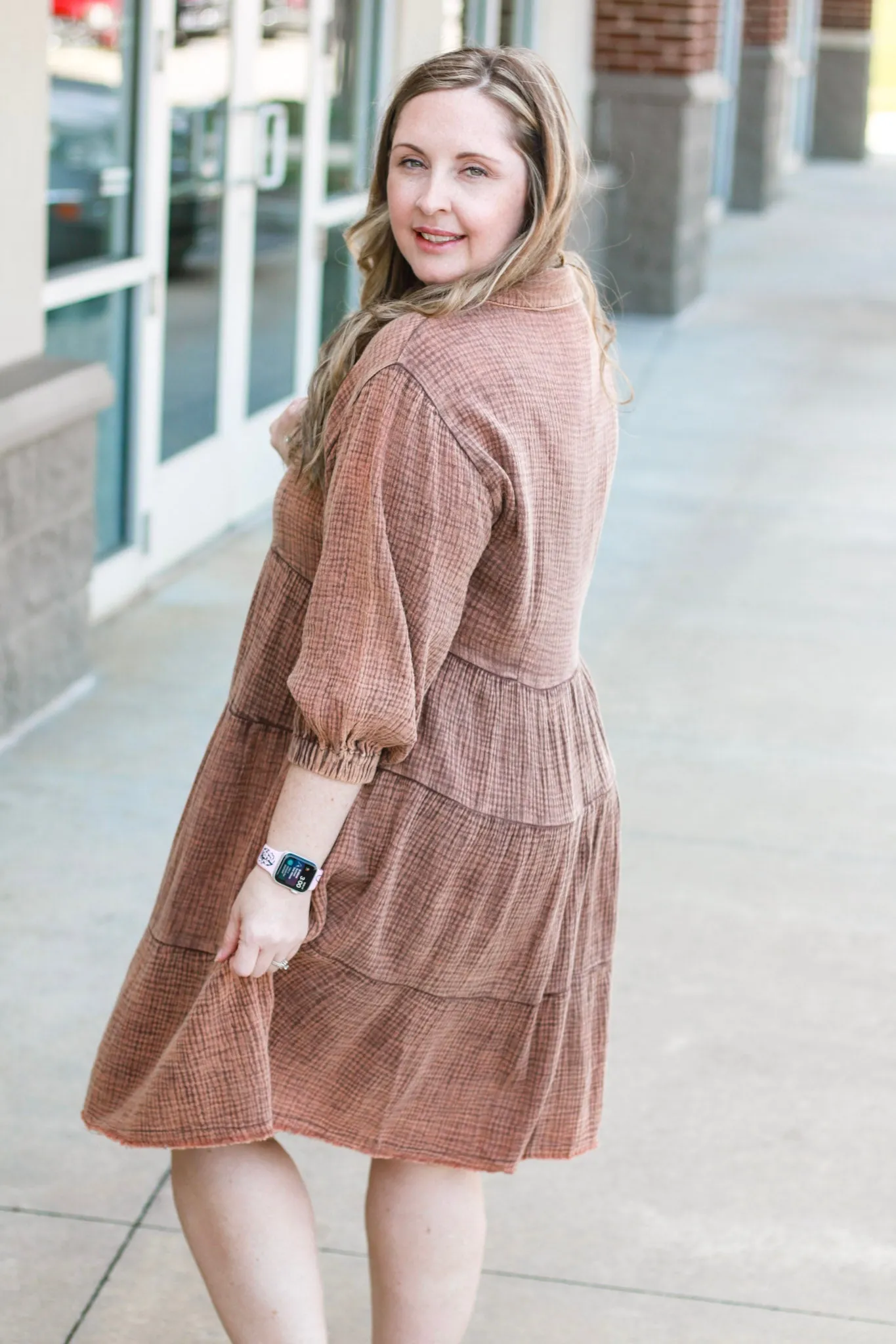 Holding Onto Heaven Dress in Chocolate Brown
