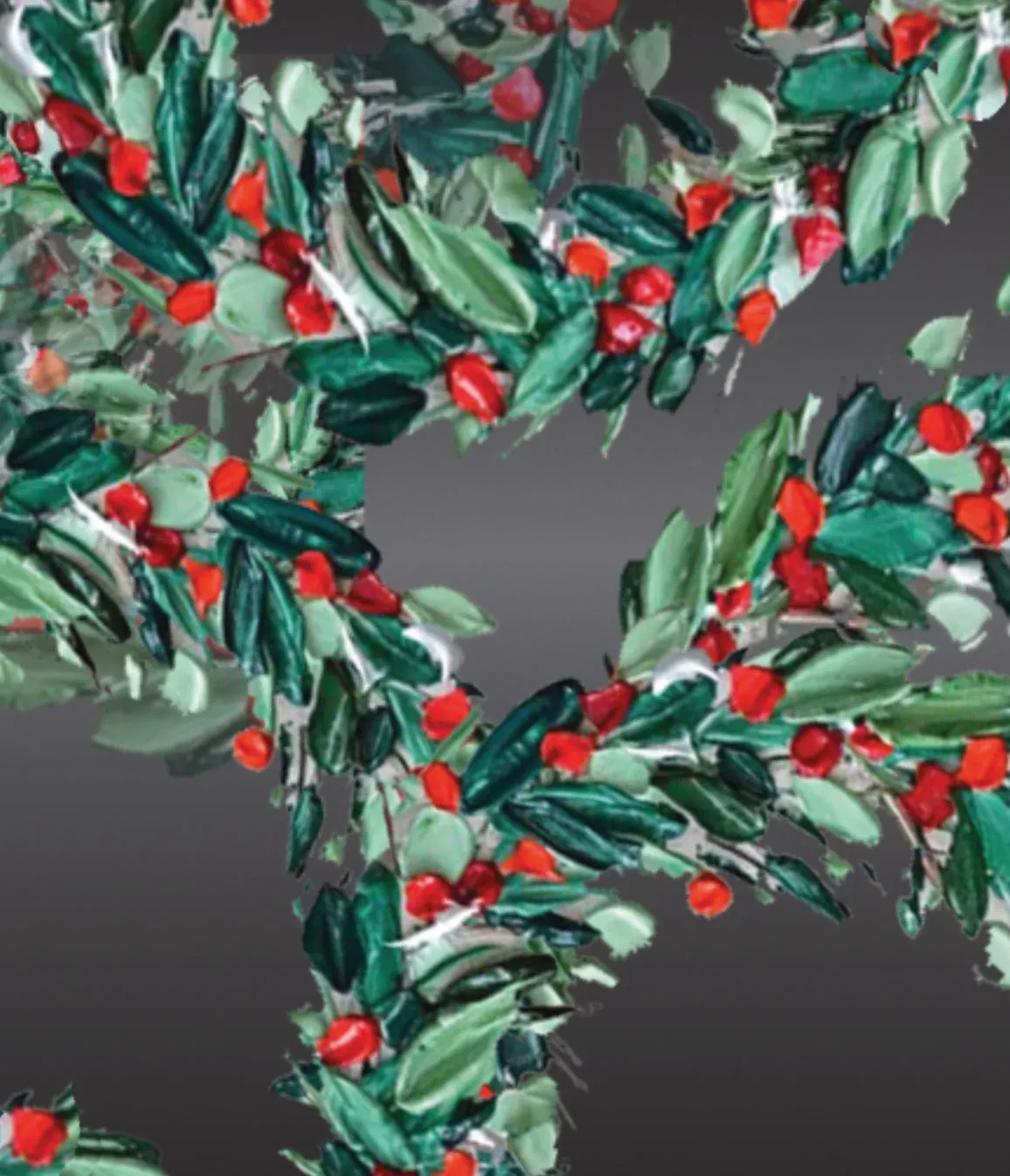 Holly Jolly Christmas Print | Silicone Watch Band for Apple Watch ®   Watch Face Incl.