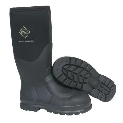 Honeywell Chore Classic Work Boots with Steel Toe, Size 14, Neoprene/Nylon, Black, CHS-000A-BLK-140