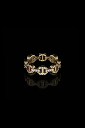 HOORSENBUHS | DAME TRI-LINK ANTIQUATED DIAMOND RING