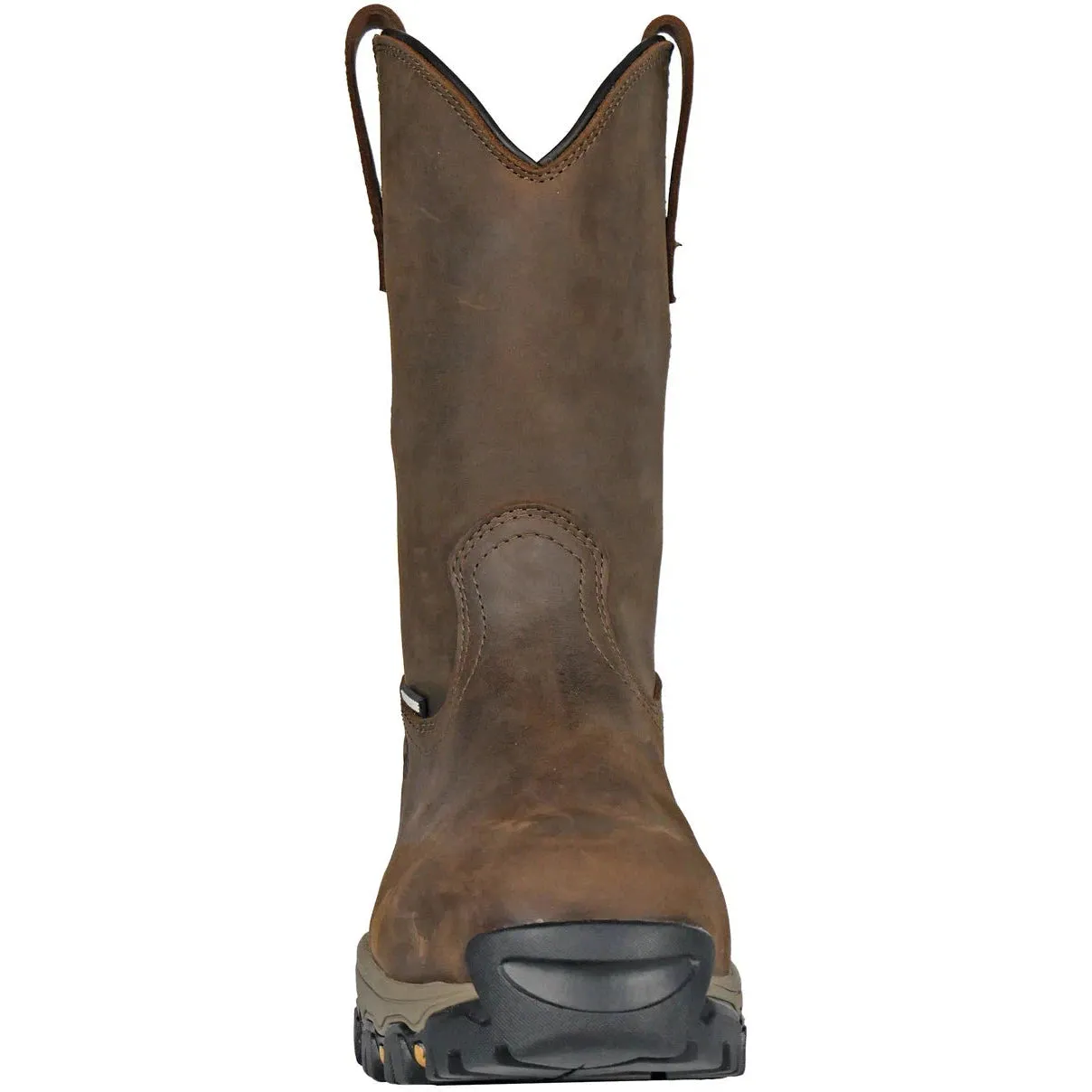 Hoss Men's Recon 11" Comp Toe Waterproof Wellington Work Boot- Brown- 94011