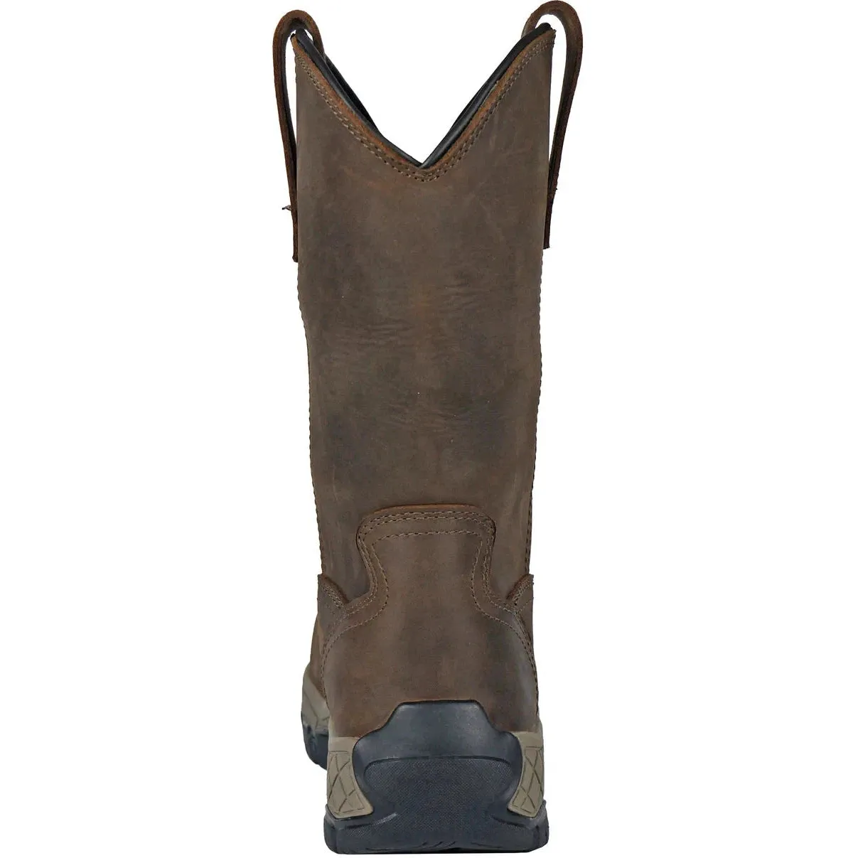 Hoss Men's Recon 11" Comp Toe Waterproof Wellington Work Boot- Brown- 94011