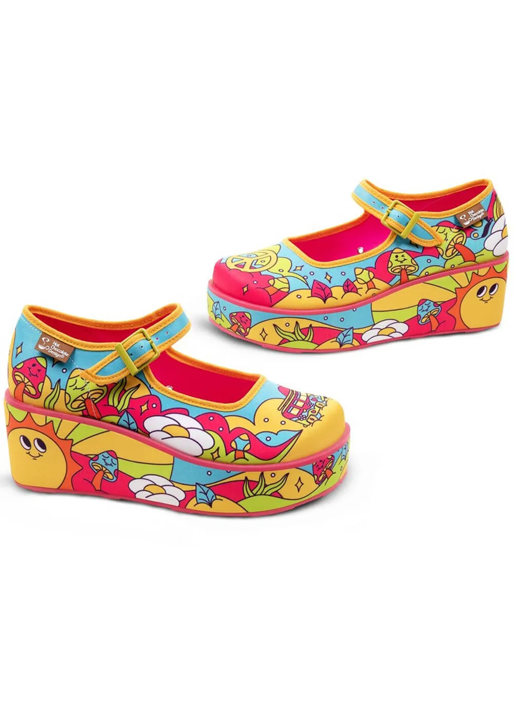 Hot Chocolate Design Love On The Road Platform Schoenen
