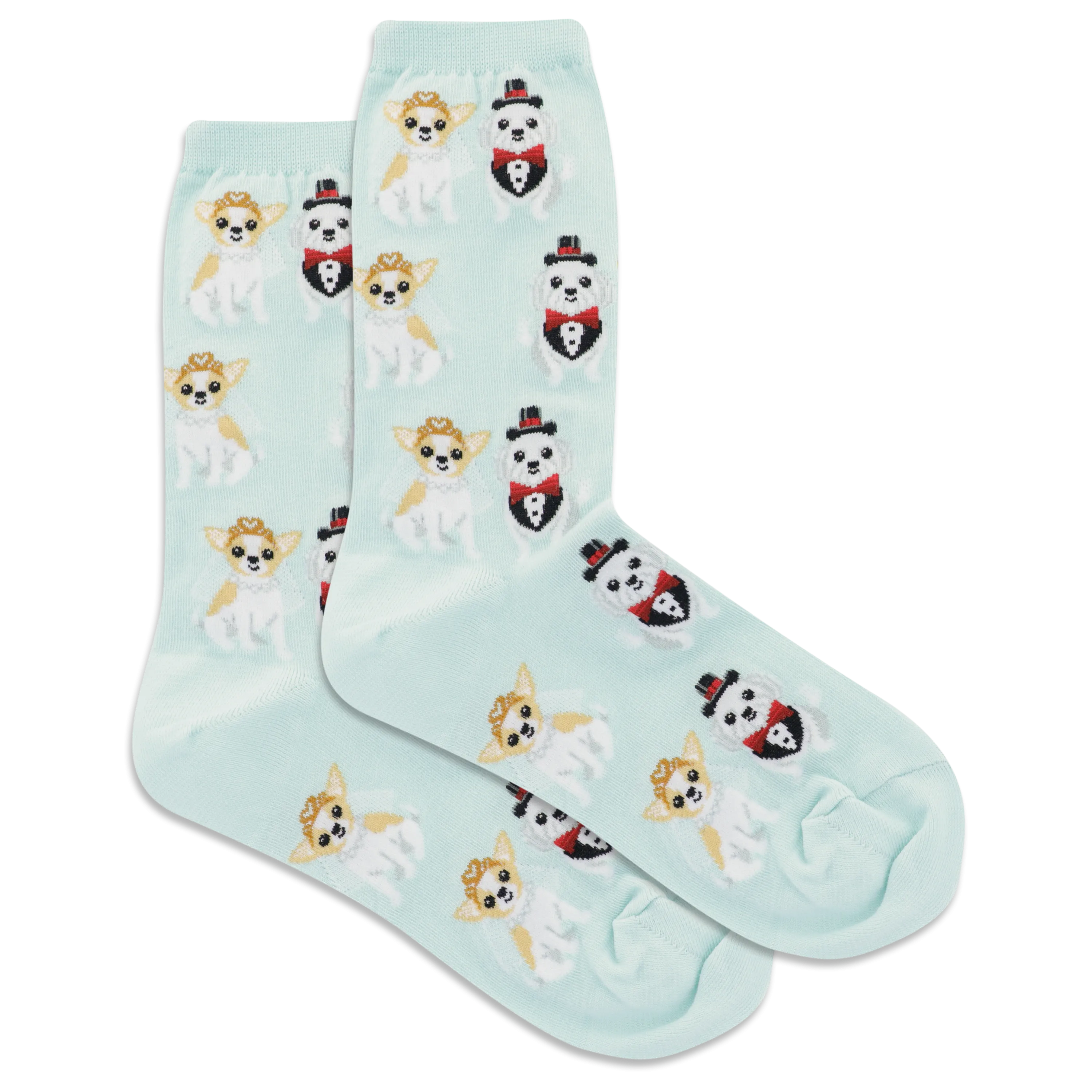 HOTSOX Women's Bridal Dogs Crew Socks