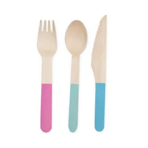 Hyper Tropical Wooden Cutlery Set