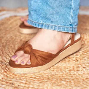 INDEPENDENT Brown Espadrille Wedges