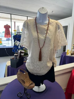 Ivory Lace Top
